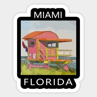 Miami Florida - Welshdesigns Sticker